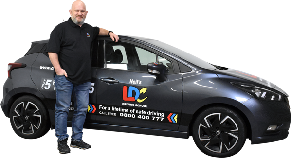 Neil Hopwell's driving school car